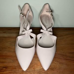 Mauve kitten heels